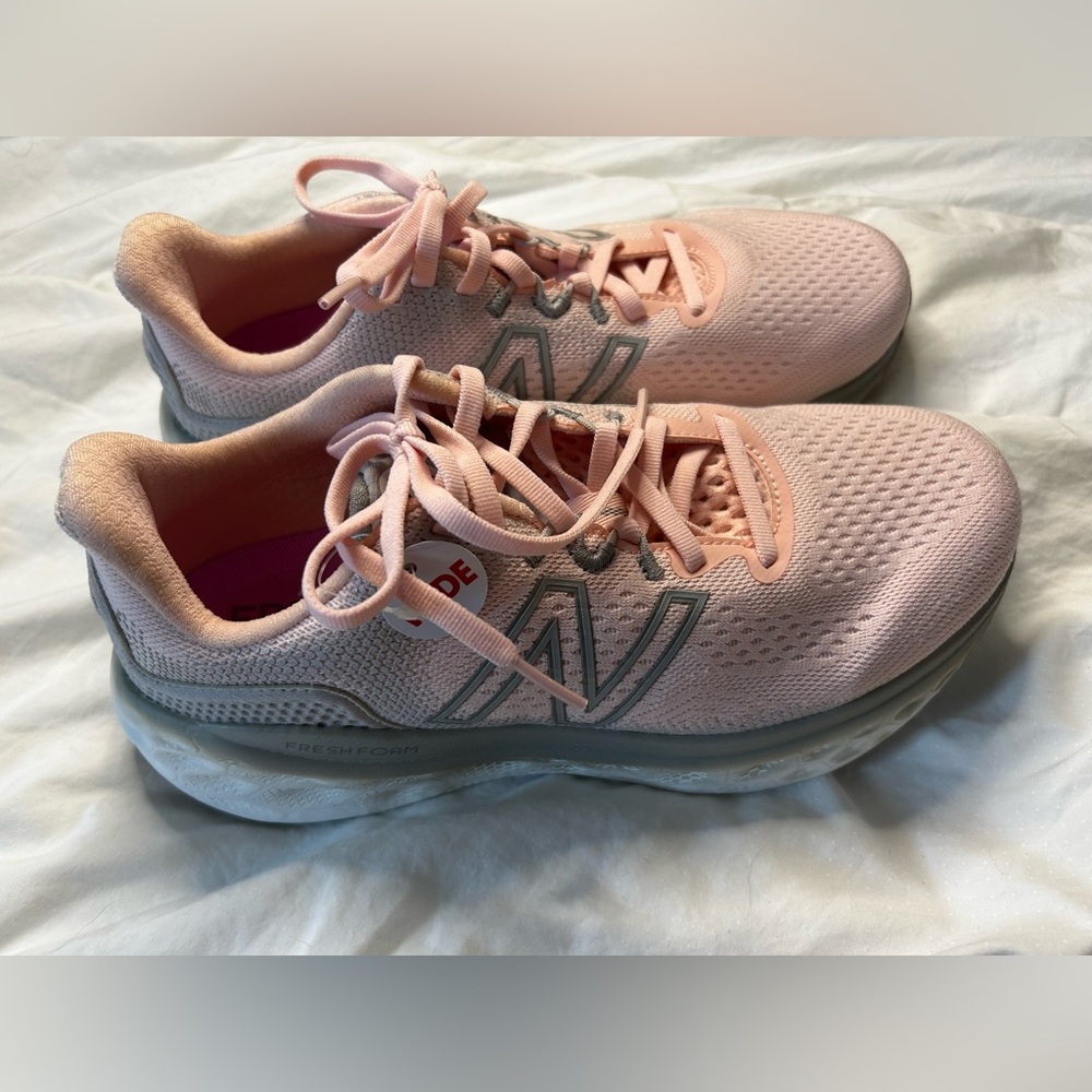 New Balance Women's Baby Pink Fresh Foam Wide Width Running Shoes